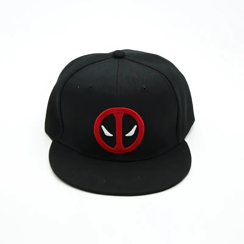 Deadpool Wide Rim Snapback Hats. Choice of 2 Colors