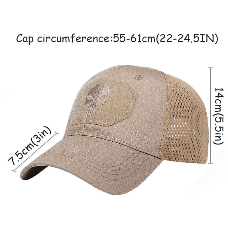 TAN/FDE PUNISHER OPERATORS HAT.