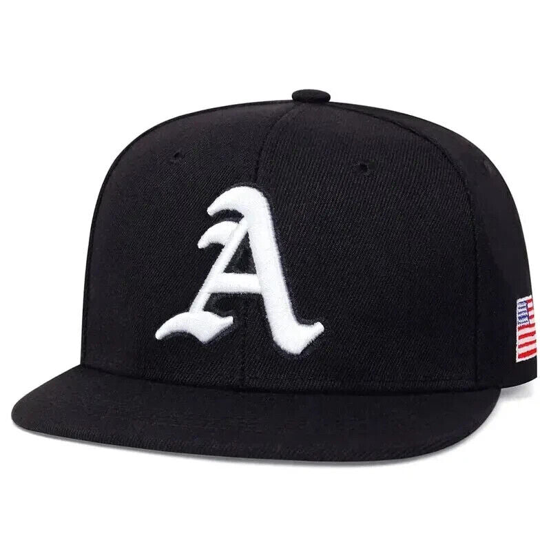 Oakland Athletics A's Hat. Embroidered, American Flag.