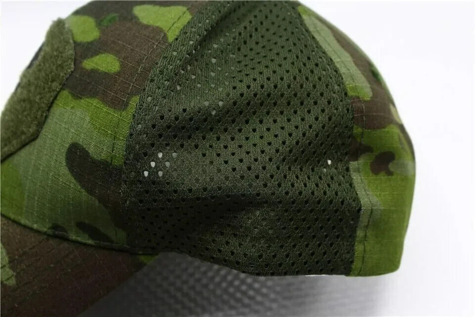 GREEN CAMO PUNISHER OPERATORS HAT.