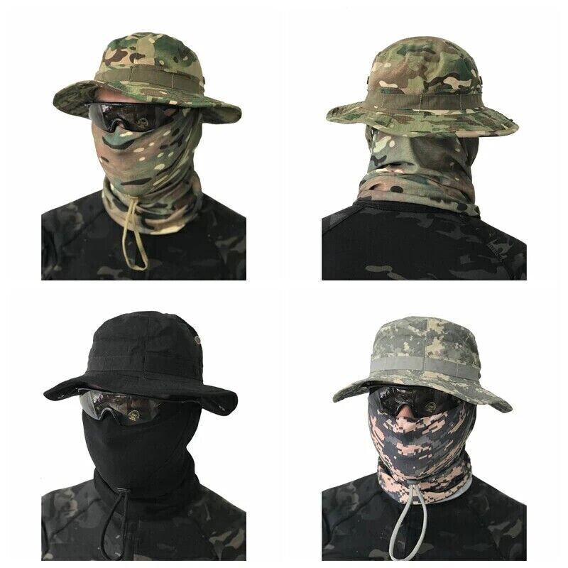 CHAPEAUX BOONIE DE STYLE MILITAIRE VERT ARMÉE OU GRIS.