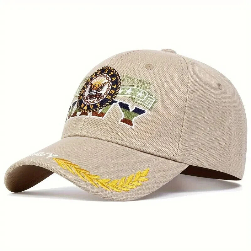 UNITED STATES NAVY EMBLEM HAT. 3 COLOR CHOICES.