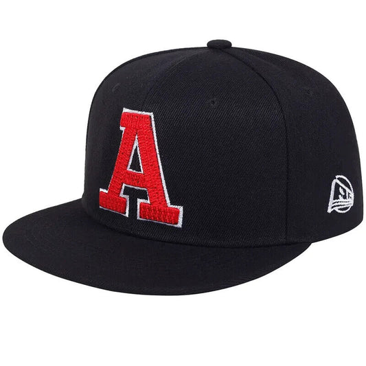 Chapeau d'Oakland Athletics A. Rouge A sur tout noir.