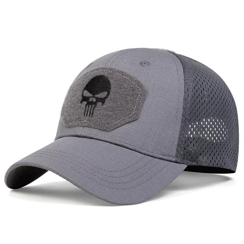 GREY PUNISHER OPERATORS HAT.