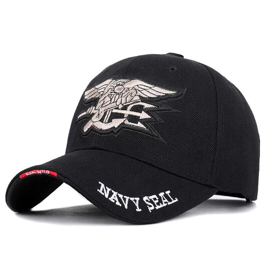 U.S. NAVY SEAL LOGO BASEBALL CAP. 3 COLOR CHOICES.