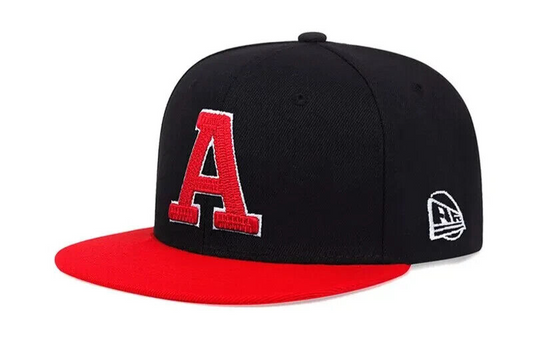 Oakland Athletics A's Red on Black Hat.