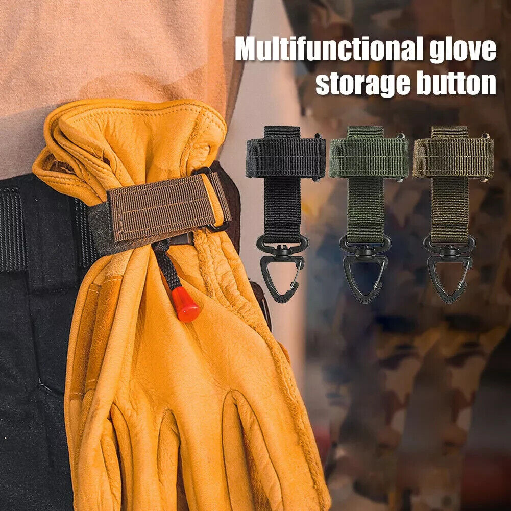 Glove Strap Holder. For Construction, Hiking, Camping, Military, Home DIY.