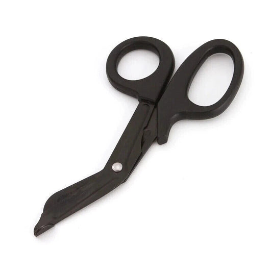 Black Trauma Shears 5.9" and 7.5" Fluoride Coated Blades.