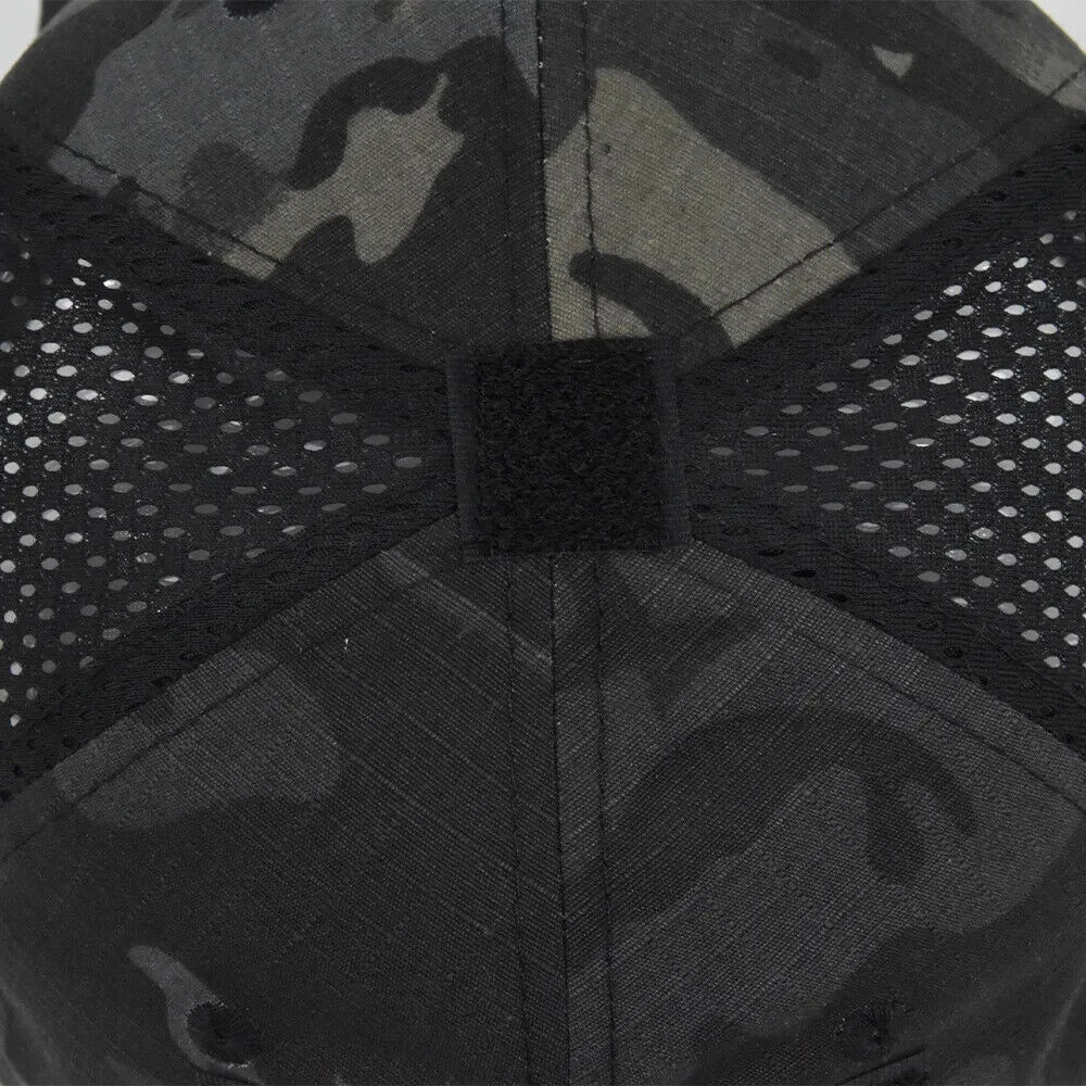 CHAPEAU TACTIQUE D'OPÉRATEURS CAMO PUNISHER NOIR.