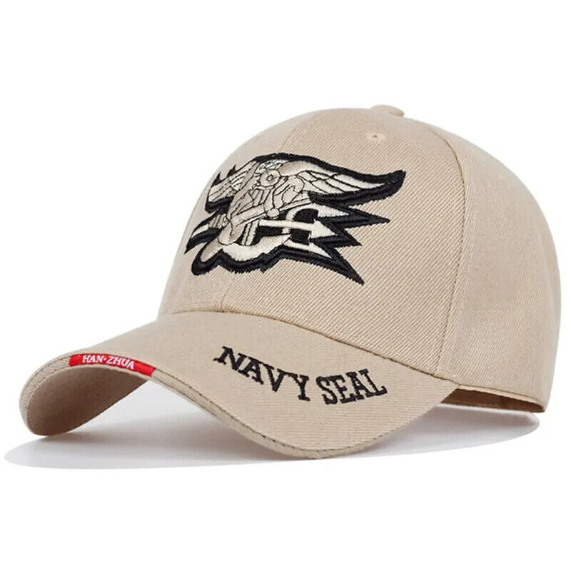 CASQUETTE DE BASEBALL AVEC LOGO US NAVY SEAL. 3 CHOIX DE COULEURS.