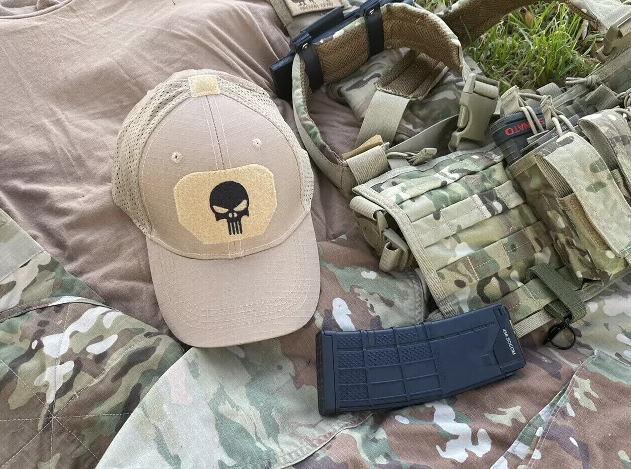 TAN/FDE PUNISHER OPERATORS HAT.