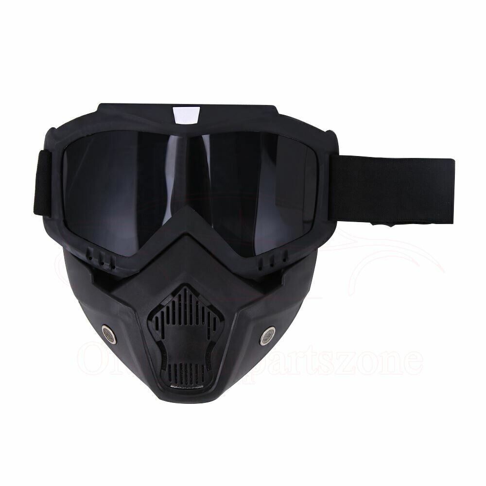 MOTORCYCLE/PAINTBALL/AIRSOFT- DETACHABLE MODULAR FACE MASK.