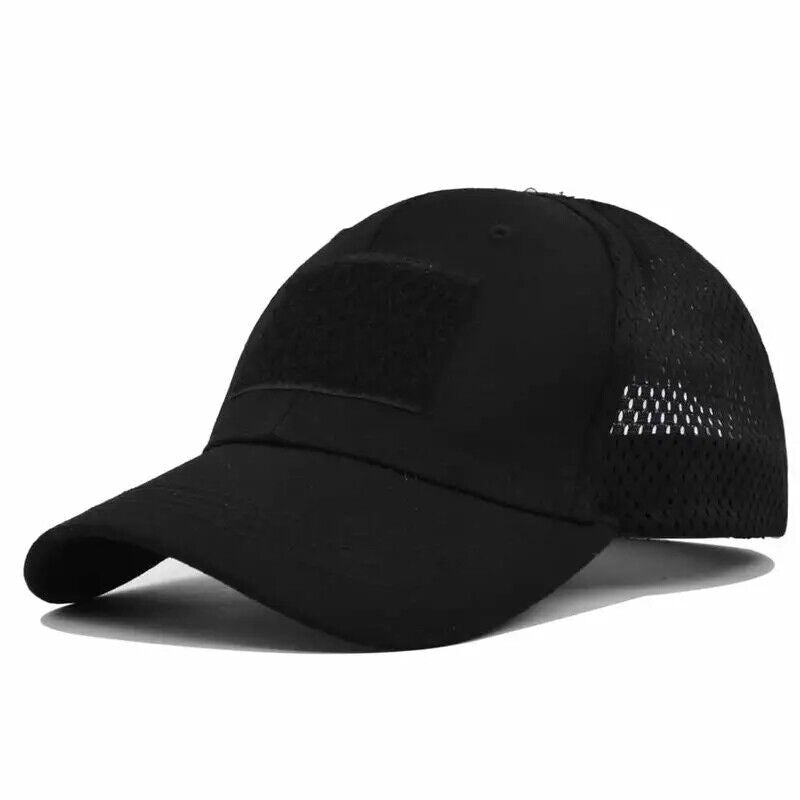 Vented Operator / Contractor Military Hat. Side Mesh Ventilation.