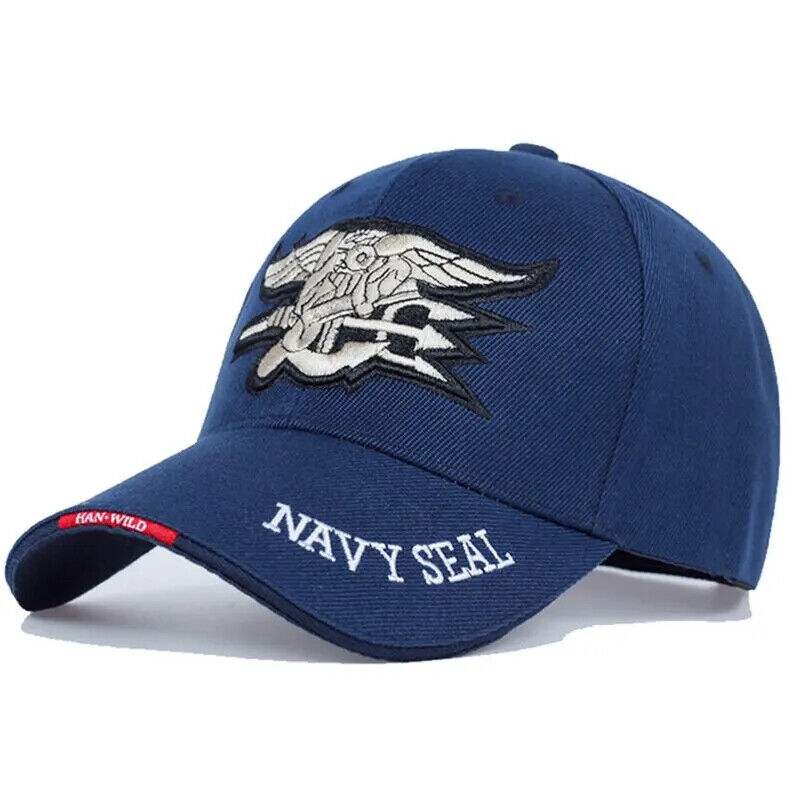 CASQUETTE DE BASEBALL AVEC LOGO US NAVY SEAL. 3 CHOIX DE COULEURS.