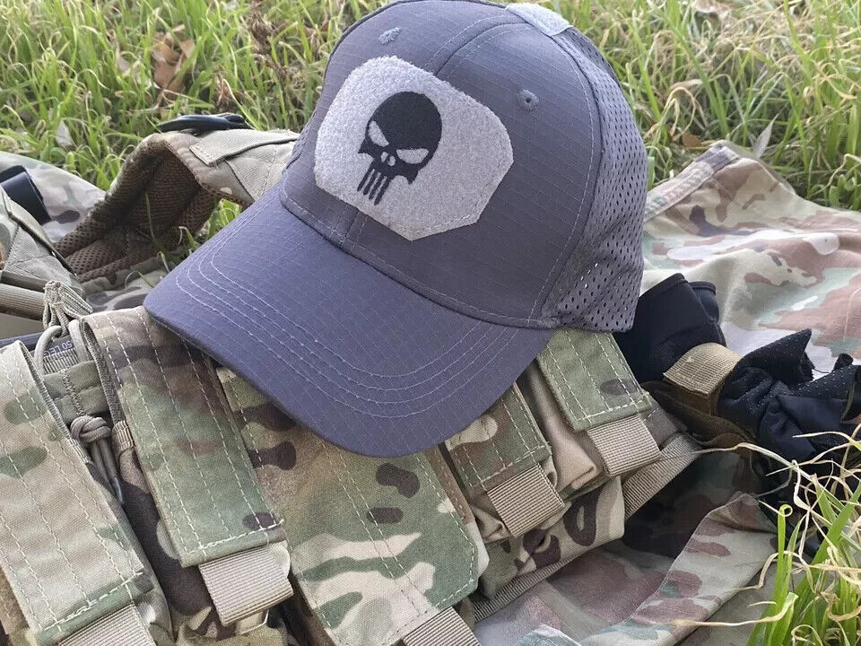 GREY PUNISHER OPERATORS HAT.