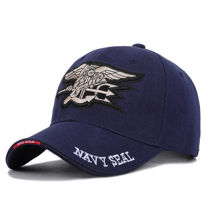 CASQUETTE DE BASEBALL AVEC LOGO US NAVY SEAL. 3 CHOIX DE COULEURS.