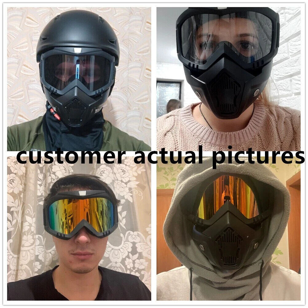 MOTORCYCLE/PAINTBALL/AIRSOFT- DETACHABLE MODULAR FACE MASK.