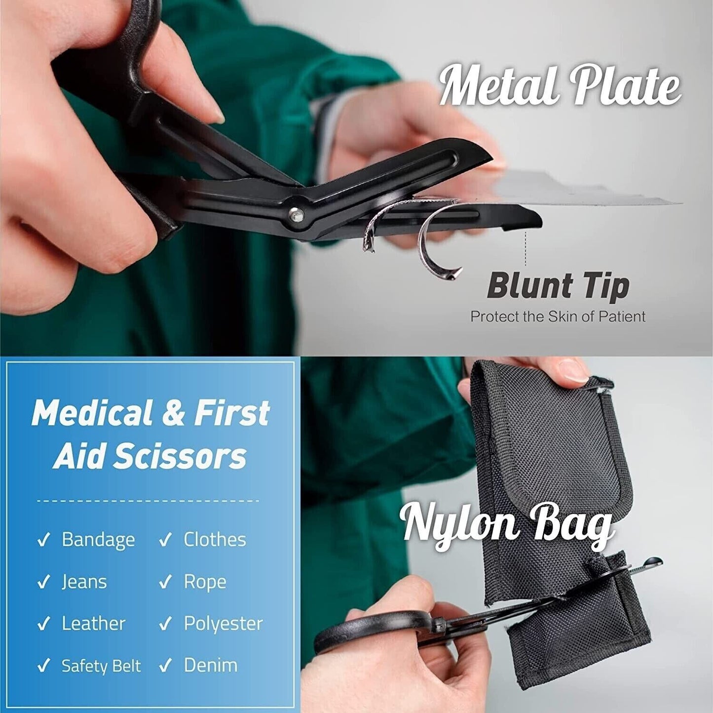 OD Green Tourniquet Pouch, With Trauma Shears and Rapid One Handed Tourniquet.