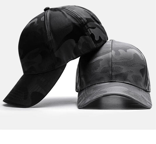 CASQUETTE DE BASEBALL CAMOUFLAGE GRIS OU NOIR.