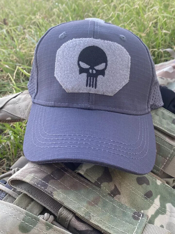 GREY PUNISHER OPERATORS HAT.