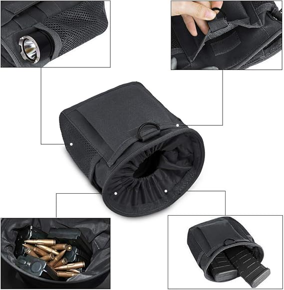 Tactical Molle Drawstring Dump Pouch.