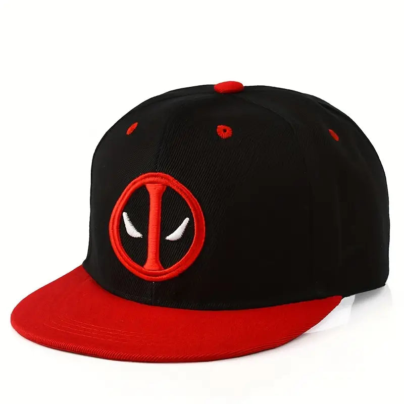 Deadpool Wide Rim Snapback Hats. Choice of 2 Colors