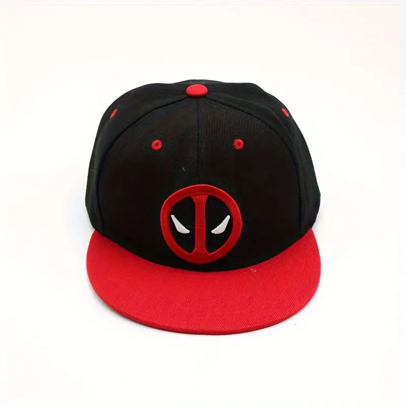 Deadpool Wide Rim Snapback Hats. Choice of 2 Colors