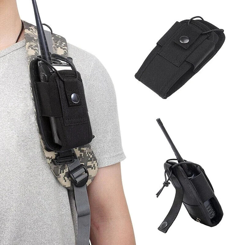 Black Tactical Molle Radio/Cell case.