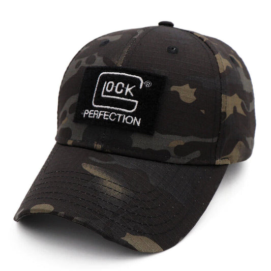 GLOCK PERFECTION BLACK CAMO STYLE CAP