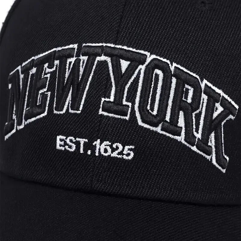 NEW YORK EST 1625- 3D Embroidered Adjustable Baseball Cap