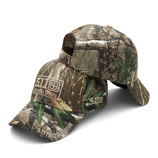 5.11 STYLE TREE CAMO TACTICAL HAT.