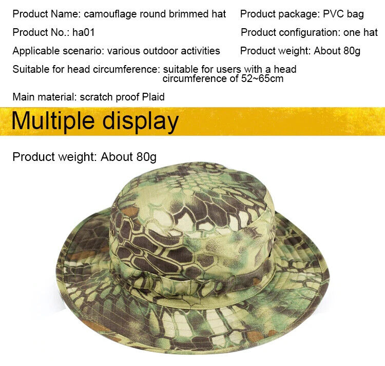 KRYPTEK CAMOUFLAGE BOONIE HAT