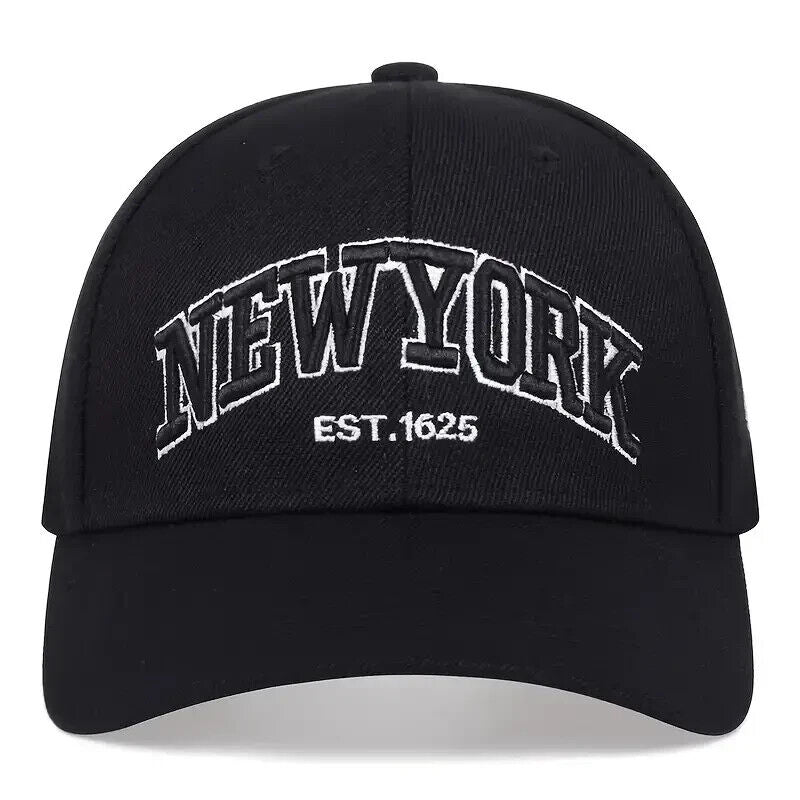 NEW YORK EST 1625- 3D Embroidered Adjustable Baseball Cap