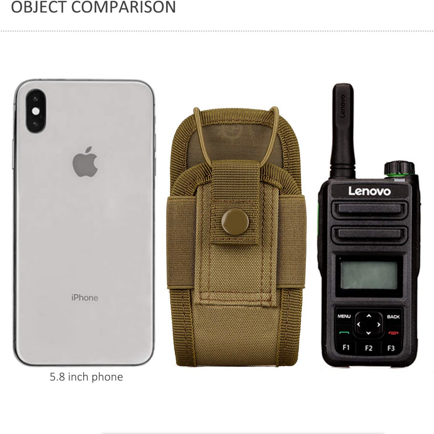 ÉTUI RADIO/TÉLÉPHONE FDE/TAN MOLLE