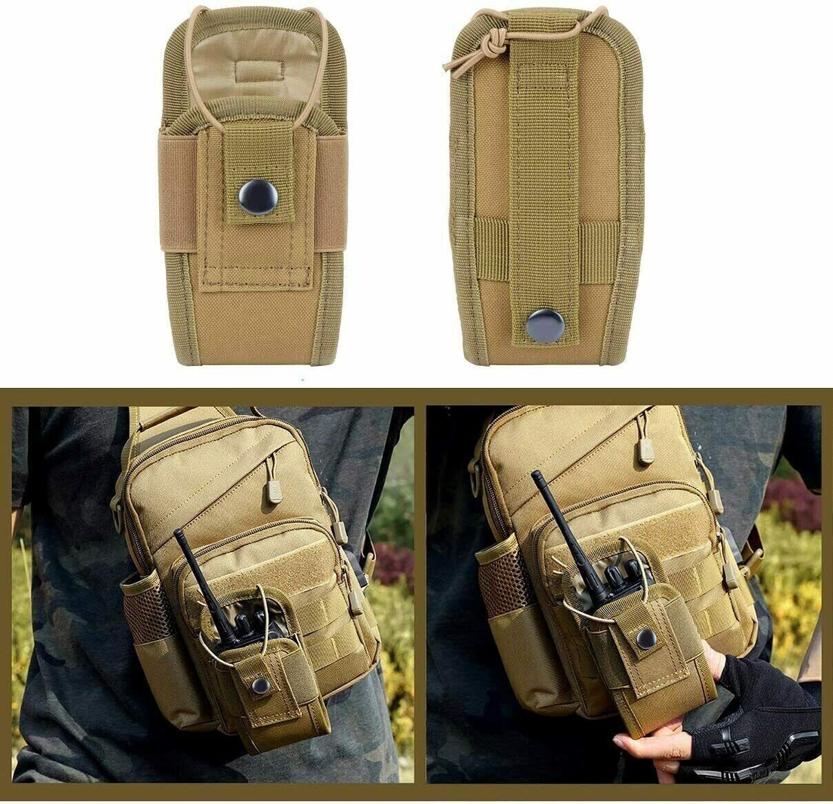 FDE/TAN MOLLE RADIO/PHONE CASE