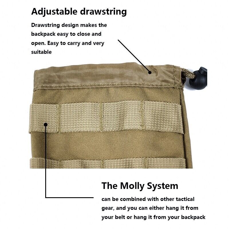 FDE MOLLE WATER BOTTLE POUCH